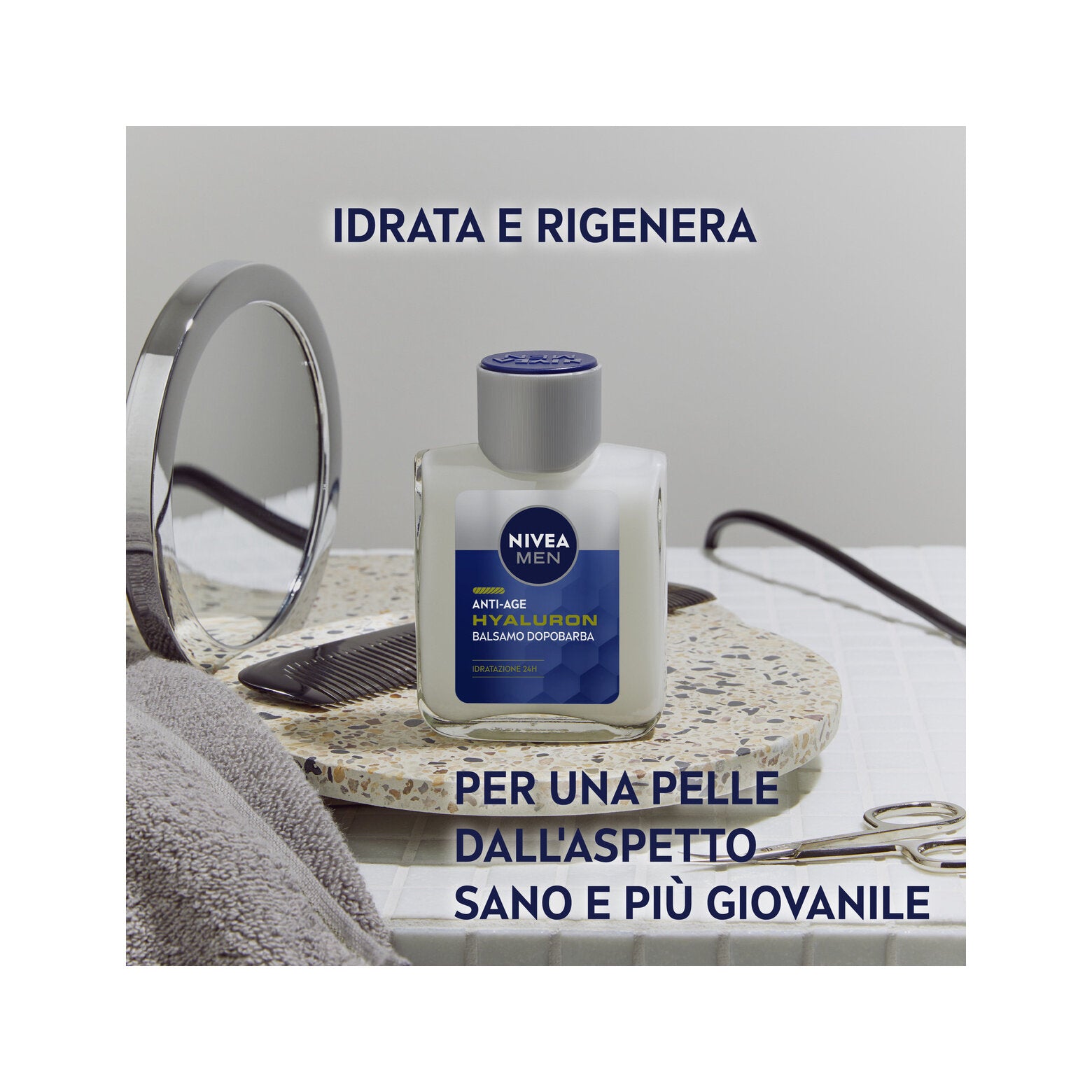 Nivea Men Anti-age Hyaluron Balsamo Dopobarba 100ml Dopobarba Uomo Idratante Per Pelli Mature-9