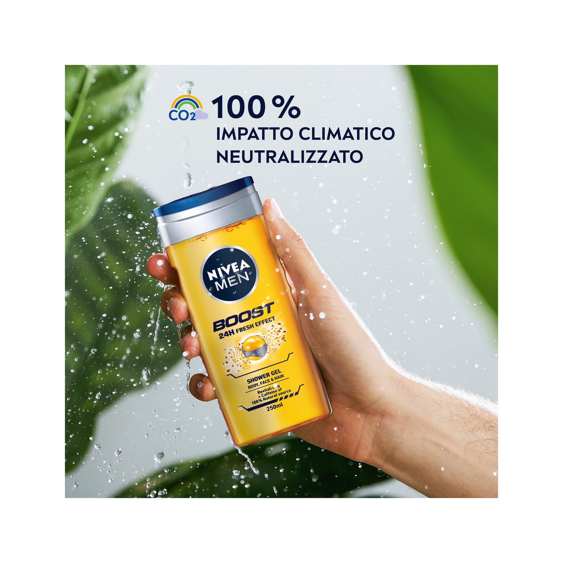 Nivea Men Doccia Shampoo Boost Docciaschiuma Uomo Energizzante Per Viso Corpo E Capelli 250ml-3
