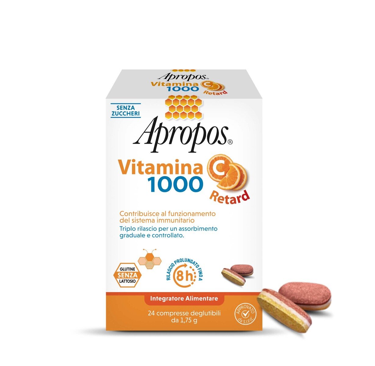Apropos Vitamina C 1000 Retard integratore alimentare 24 compresse-2