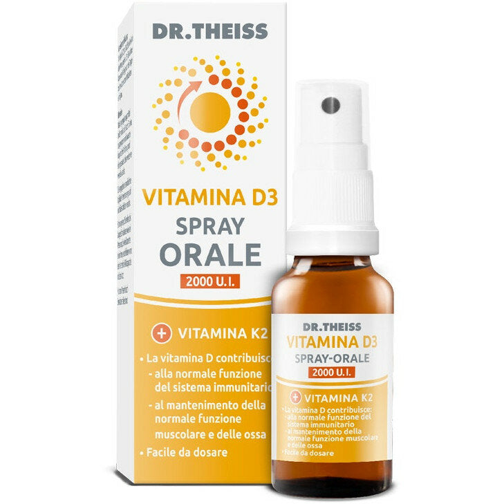 Dr. Theiss Vitamina D3 Spray Orale benessere di ossa e sistema immunitario 20ml-2