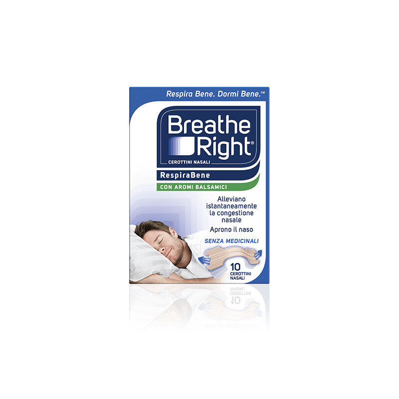 Breathe Right Cerotti Nasali Aromi Balsamici 10 Pezzi-1