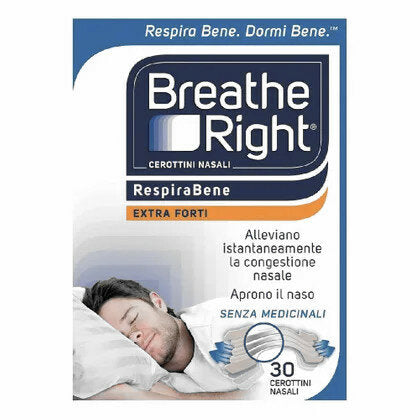 Breathe Right Classic cerottini nasali senza medicinali misura extra forte 30 pezzi-2