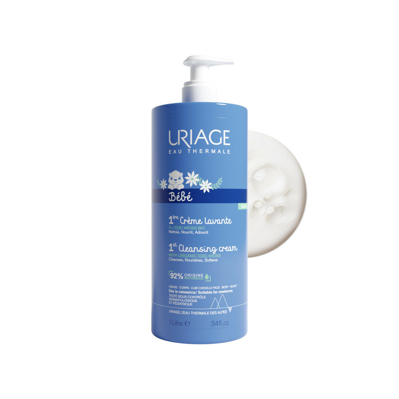 Uriage Bebe Crema Lavante 1 Litro-5