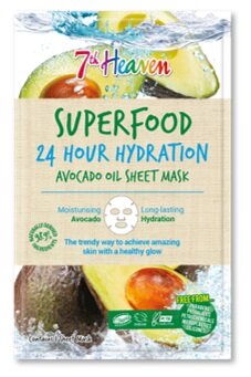 7th Heaven Superfood Maschera Viso Tessuto Bambu Con Avocado Oil-2