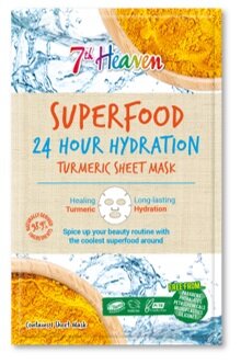 7th Heaven Superfood Maschera Viso Tessuto Bambu Con Curcuma-2