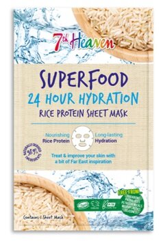 7th Heaven Superfood Maschera Viso Tessuto Bambu Con Proteine Del Riso-2