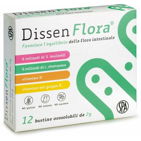 Dissen Flora favorisce l'equilibrio della flora intestinale 12 bustine-2