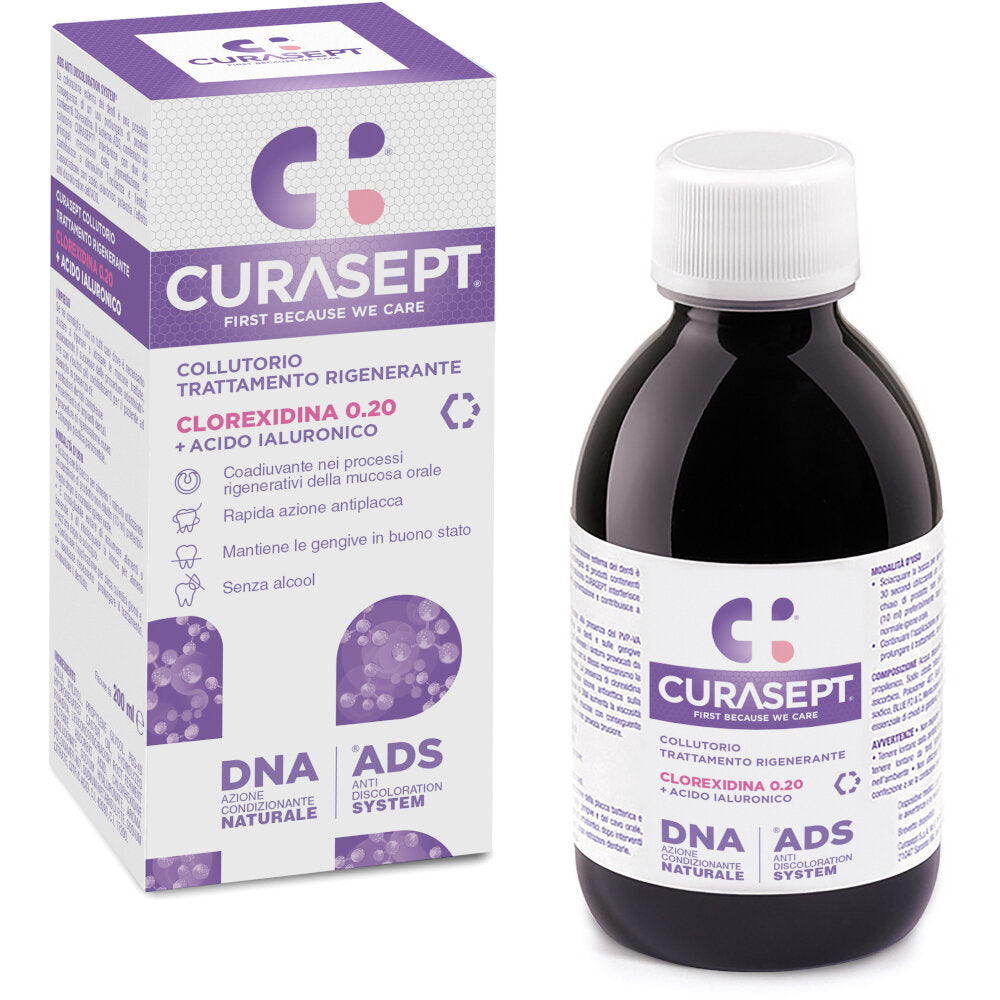 Curasept Collutorio ADS + DNA trattamento rigenerante 200ml-2