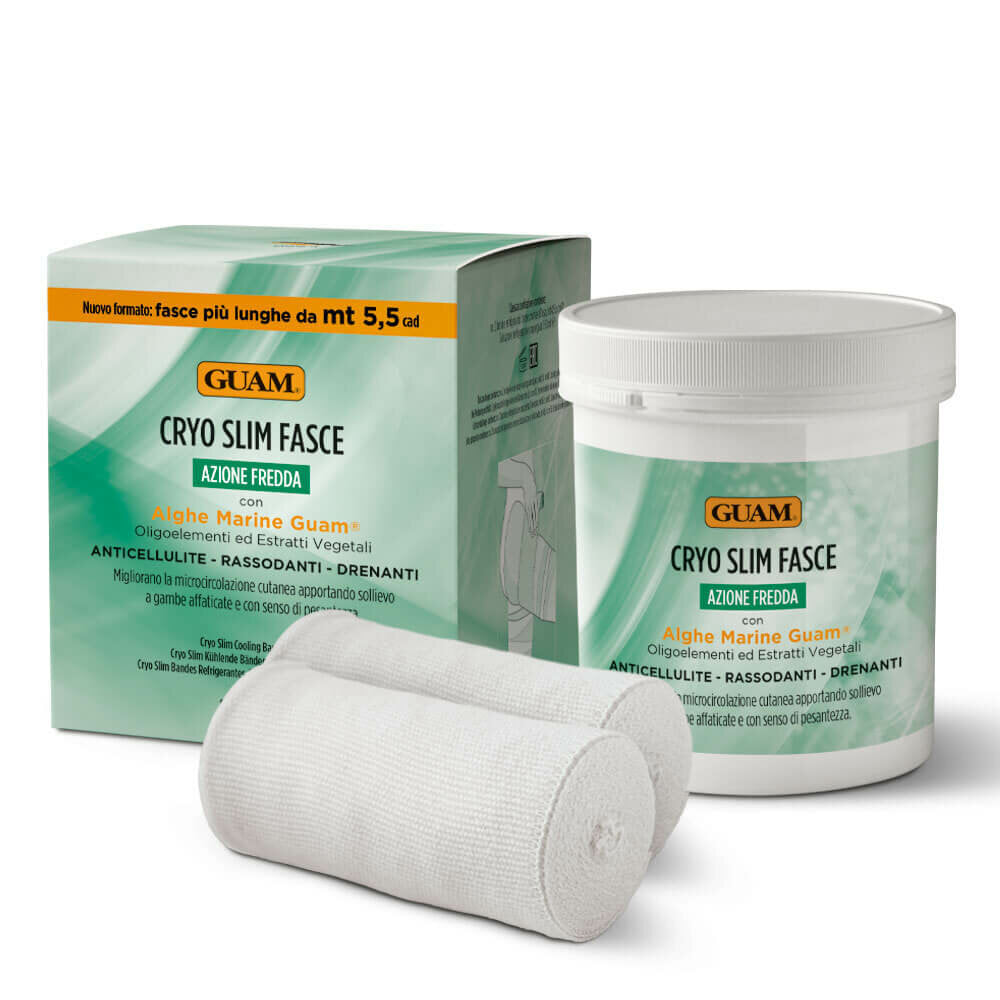 Guam Cryo Slim Fasce ad azione fredda anticellulite 5,5mx10cm 2 pezzi-2