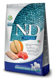 Farmina N&D Ocean Salmone E Merluzzo Cani Adulti Taglia Media E Grande Sacco 12kg-2
