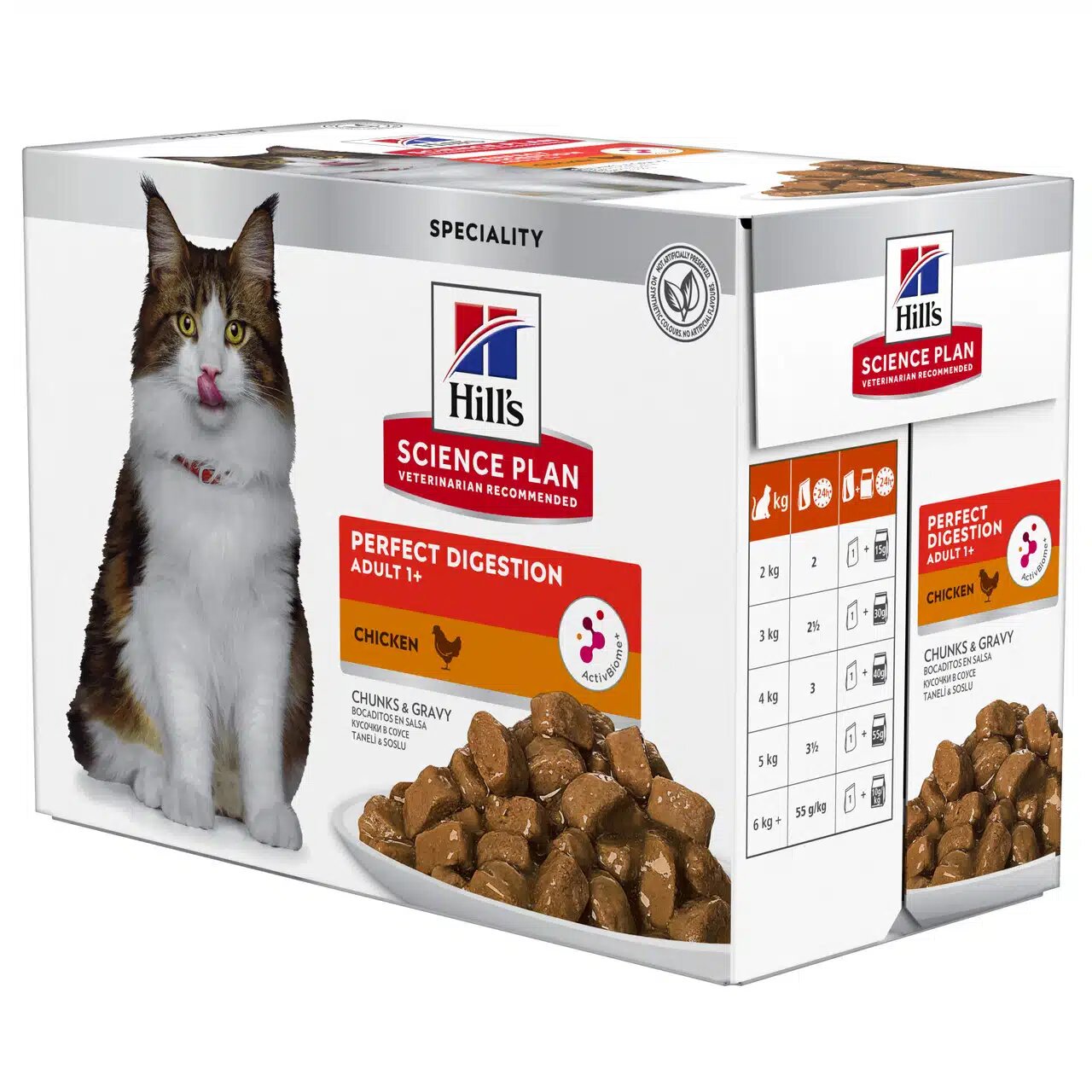 Hill's Science Plan Perfect Digestion Bocconcini Pollo Gatti Bustine 12x85g-4