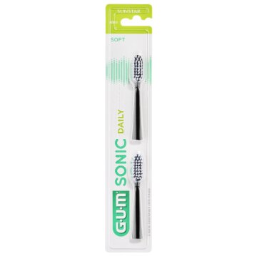 Gum Sonic Daily Black testina di ricambio 2 pezzi-2
