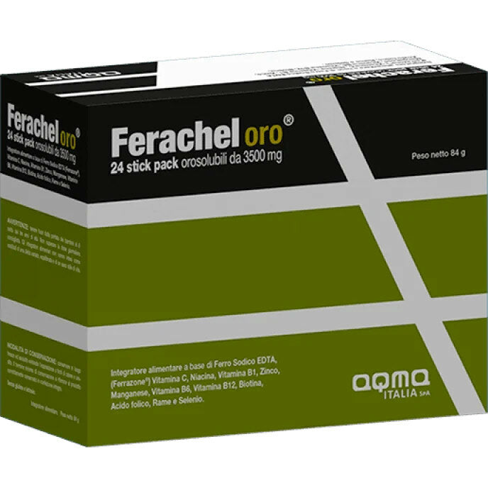 Ferachel Oro integratore alimentare 24 stick orosolubili-2
