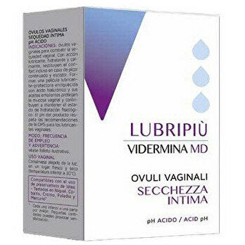 Vidermina MD Lubripiù utile per secchezza vaginale 10 ovuli-2