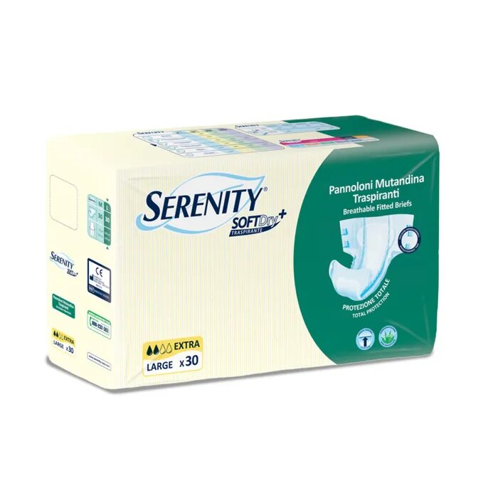 Serenity Soft Dry+ Pannolone Mutandina Taglia L Extra 30 Pezzi-2