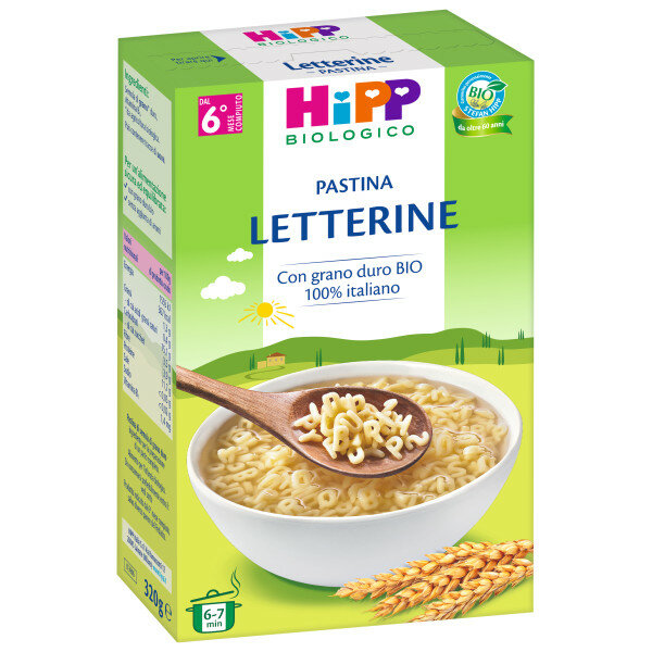Hipp Bio Pastina Letterine 6M+ 320g-2