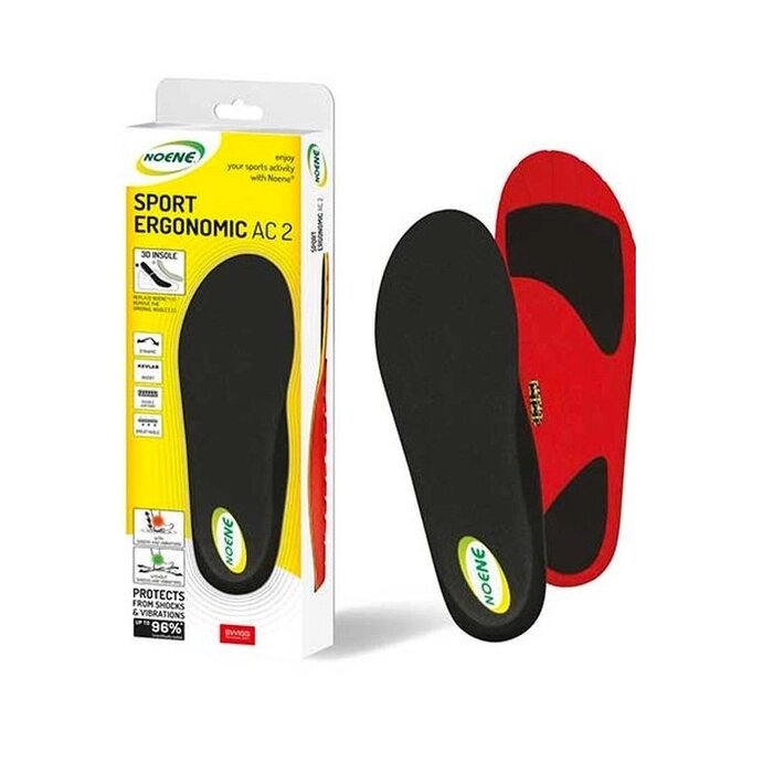 Noene Ergonomic Ac2 3d Insole Plantari Sportivi Antishock E Antivibrazioni Misura 39 1 Paio-2
