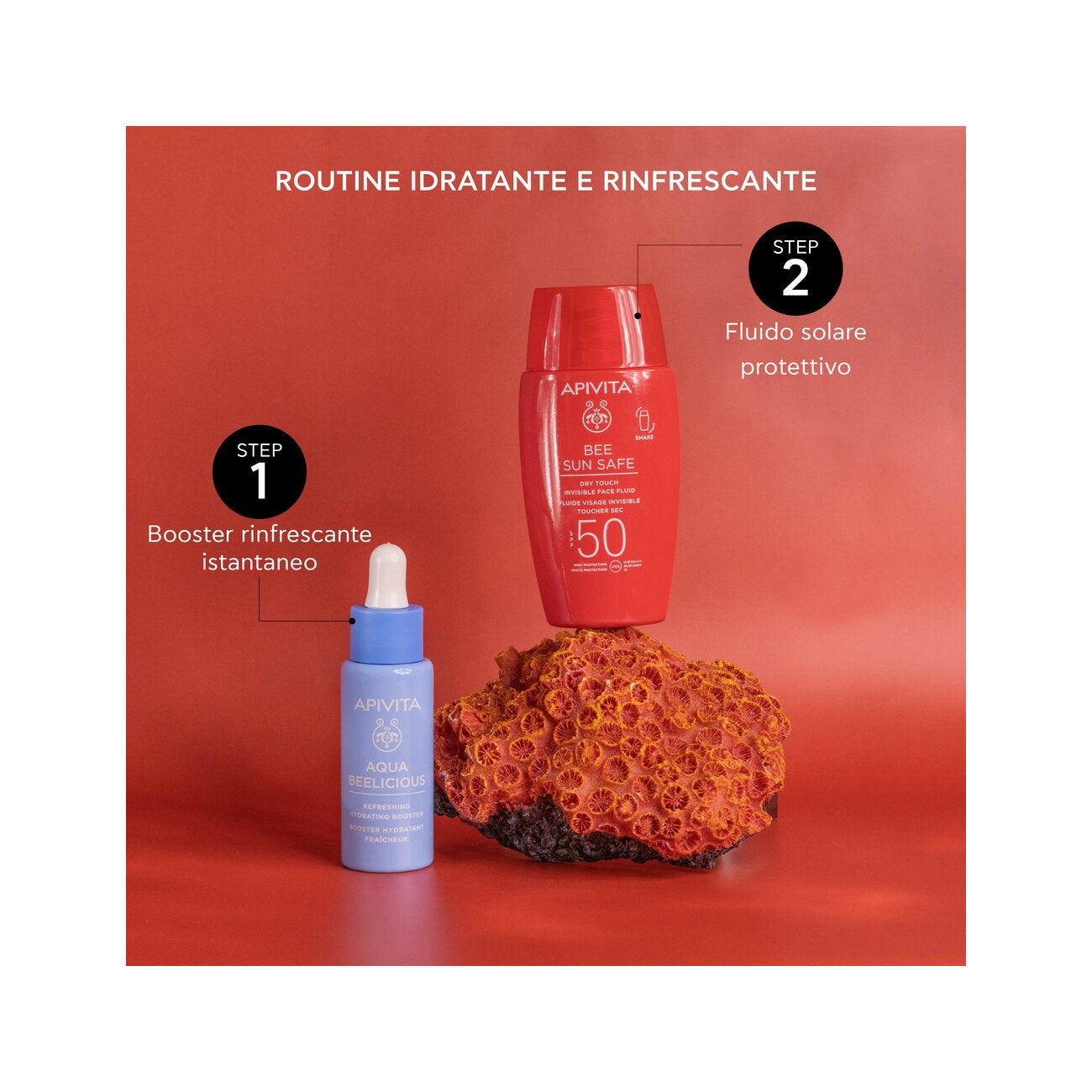Apivita Bee Sun Safe Dry Touch Fluido Viso Invisibile SPF50 50ml-5