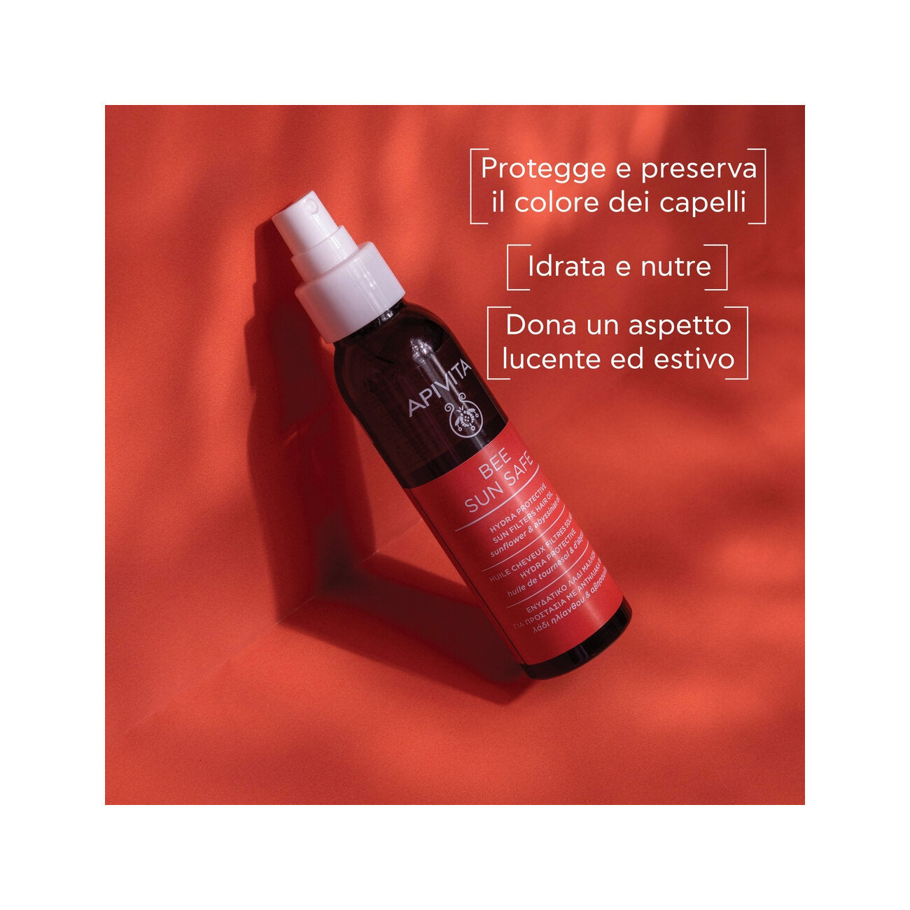 Apivita Bee Sun Safe Olio Capelli 100ml-2