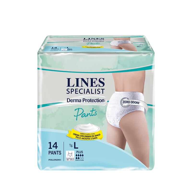 Lines Specialist Derma Protection Mutandine Pants Unisex Plus Taglia L 14 Pezzi-2