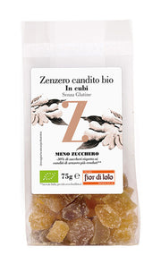 Fiori Di Loto Zenzero Candito Cubi A Ridotto Contenuto Di Zuccheri 75g-1