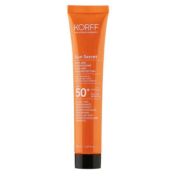 Korff Sun Secret SPF50+ fluido viso uniformante 02 Dark 50ml-2