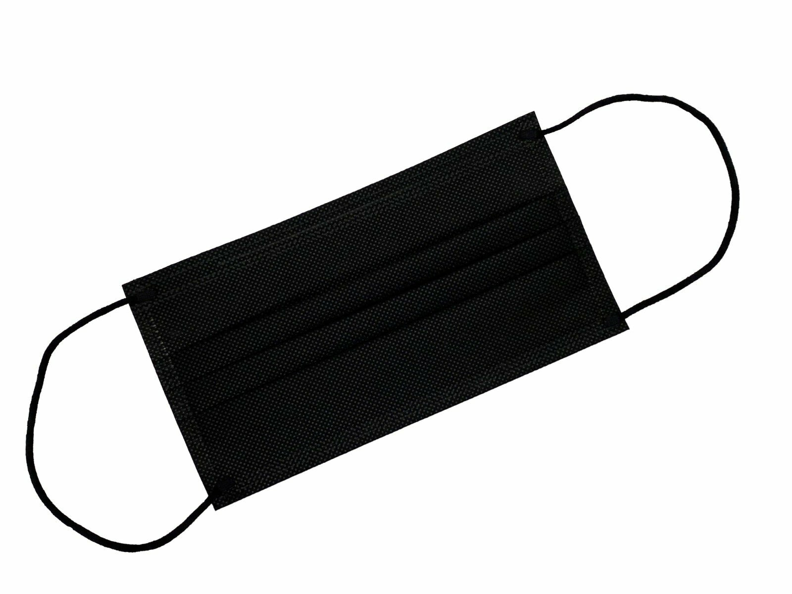 Mascherina Chirurgica Adulto Black 50 Pezzi Imbustati Singolarmente-2