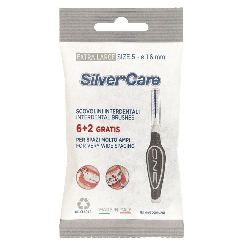 Silver Care Extra Large Size 5 scovolino interdentale 8 pezzi-2