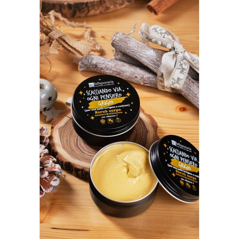 La Saponaria Scrub Corpo Zenzero Albicocca 75ml-4