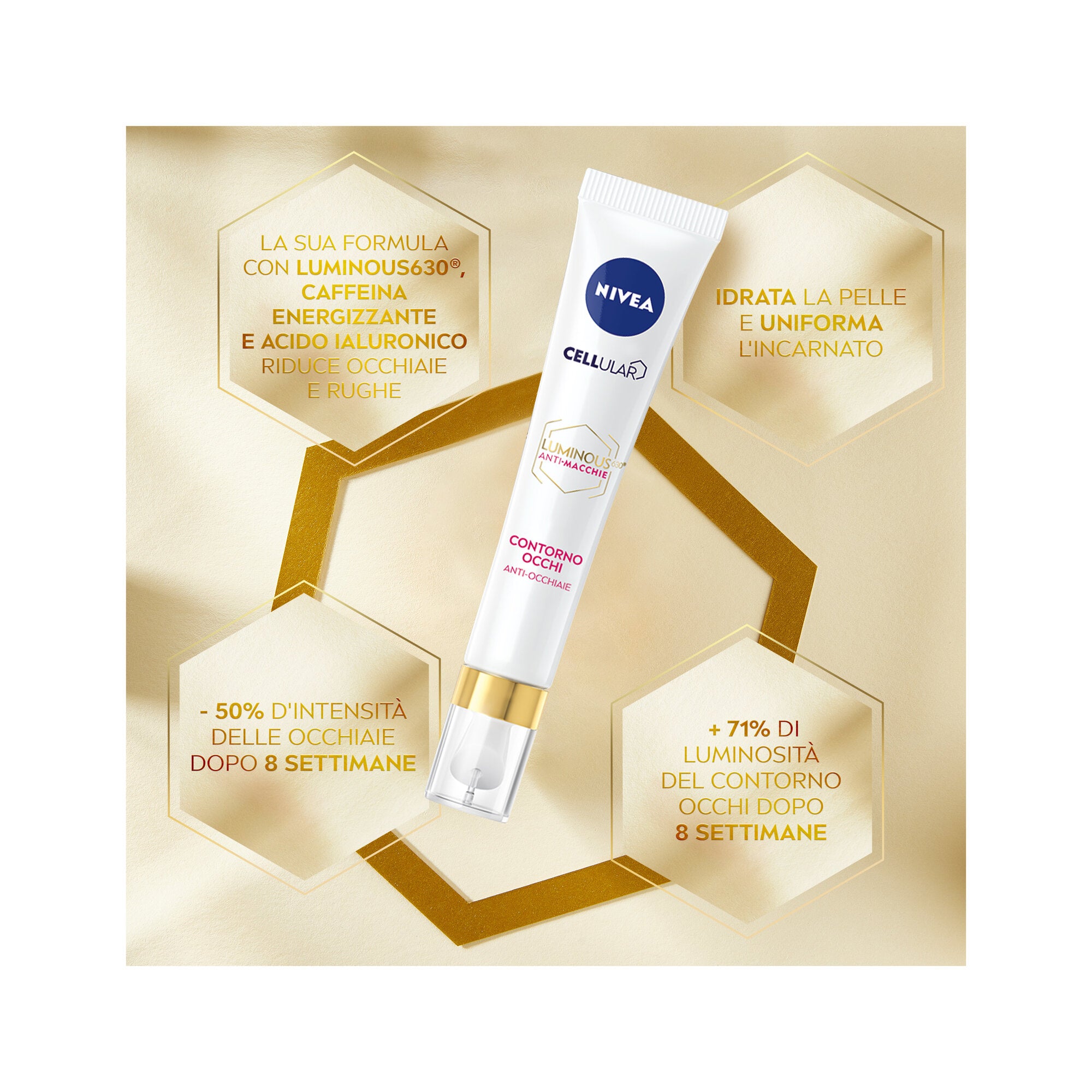 Nivea Cellular Luminous630 Anti-macchie Contorno Occhi 15 ml Contorno Occhi Antirughe E Occhiaie-10