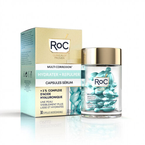 Roc Multi Correxion Hydrate & Plump siero viso 30 capsule-2