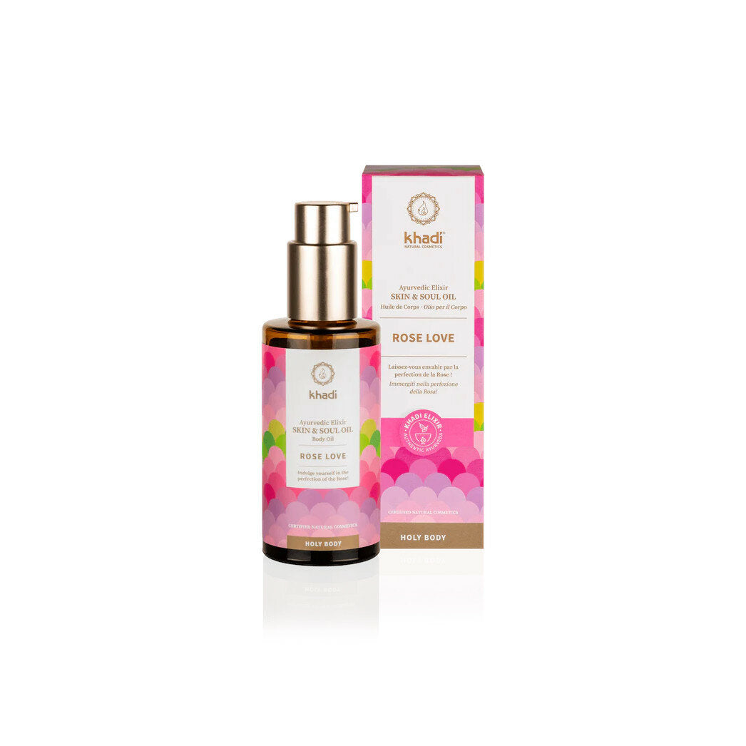 Khadi Skin&Soul Rose Love olio corpo ayurvedico 100ml-2