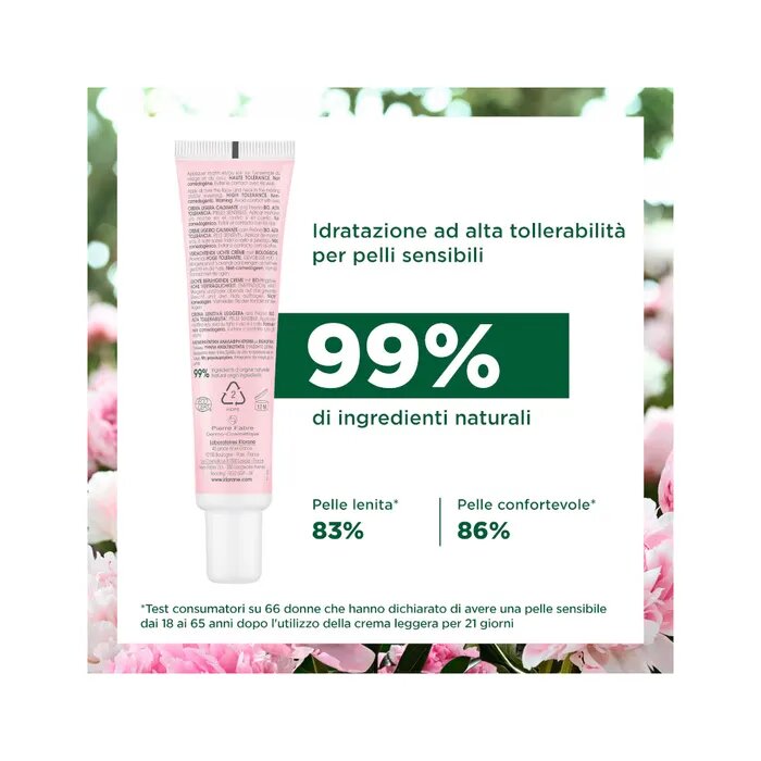 Klorane Crema Ricca Lenitiva alla Peonia Bio Pelle Sensibile/Secca 40ml-3