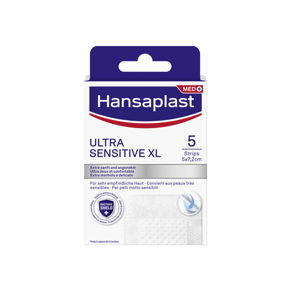 Hansaplast Cerotti Ultra Sensitive XL Morbidi E Delicati Per Pelli Molto Sensibili 5 Pezzi-1