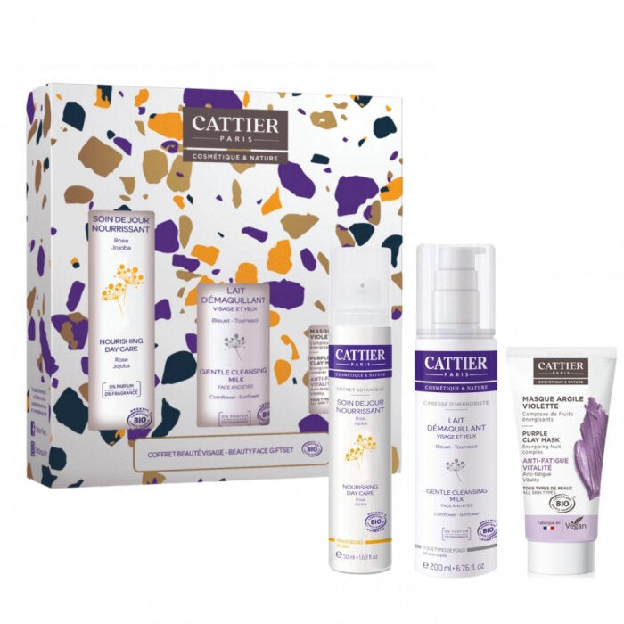 Cattier Paris Cofanetto Beauté Visage crema 50ml + latte struccante 50ml + maschera viso 50ml-2