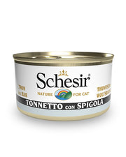 Schesir Tonnetto Con Spigola Cibo Umido Gatti Adulti Lattina 85g-2