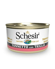 Schesir Tonnetto Con Triglia Cibo Umido Gatti Adulti Lattina 85g-2
