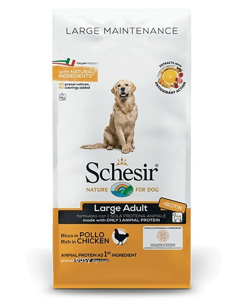 Schesir Maintenance Crocchette Con Pollo Per Cani Adulti Taglia Grande Sacco 12kg-2
