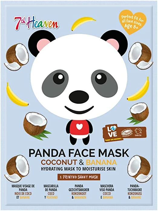 7th Heaven Maschera Viso Tessuto Stampa Panda Adulti/Bambini 8 Anni+-2