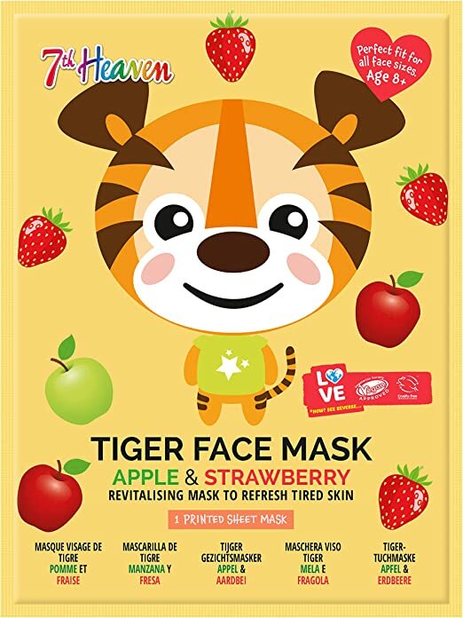 7th Heaven Maschera Viso Tessuto Stampa Tigre Adulti/Bambini 8 Anni+-2