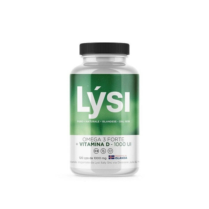 Lysi Omega 3 Forte + Vitamina D 1000UI integratore alimentare 120 capsule-2