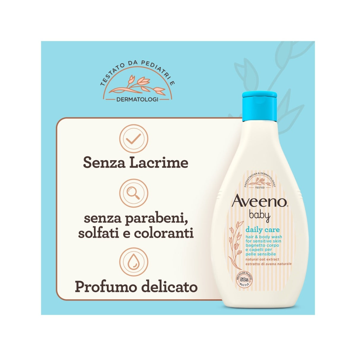 Aveeno Baby Daily Care Bagnetto Corpo E Capelli per Pelli Delicate, Senza Solfati e Parabeni, 250 ml-6