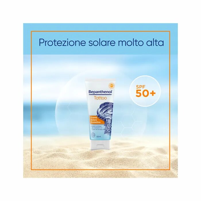 Bepanthenol Tattoo crema solare protettiva SPF50+ 50ml-18