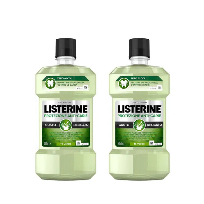 Listerine Protezione Anti-Carie collutorio gusto delicato 2x500ml-2