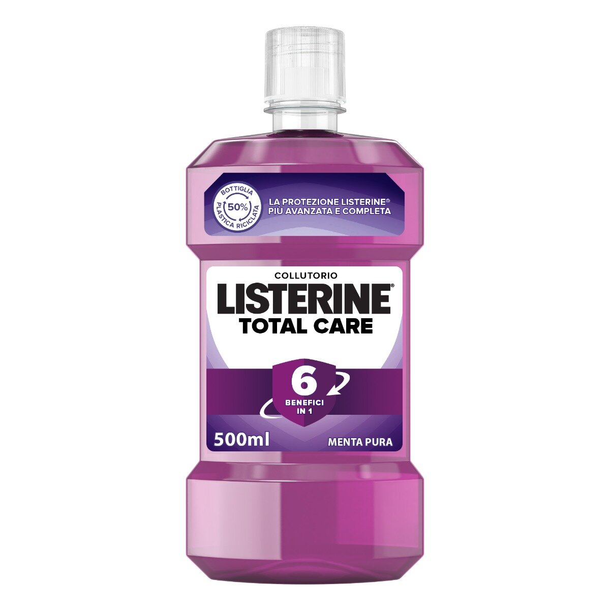 Listerine Total Care 6in1 collutorio gusto menta pura 500ml-8