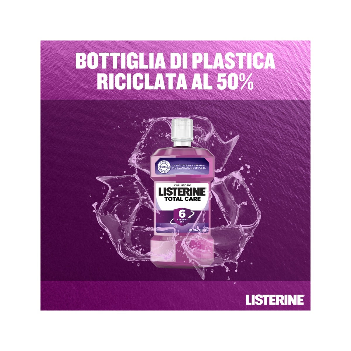 Listerine Total Care 6in1 collutorio gusto menta pura 500ml-12