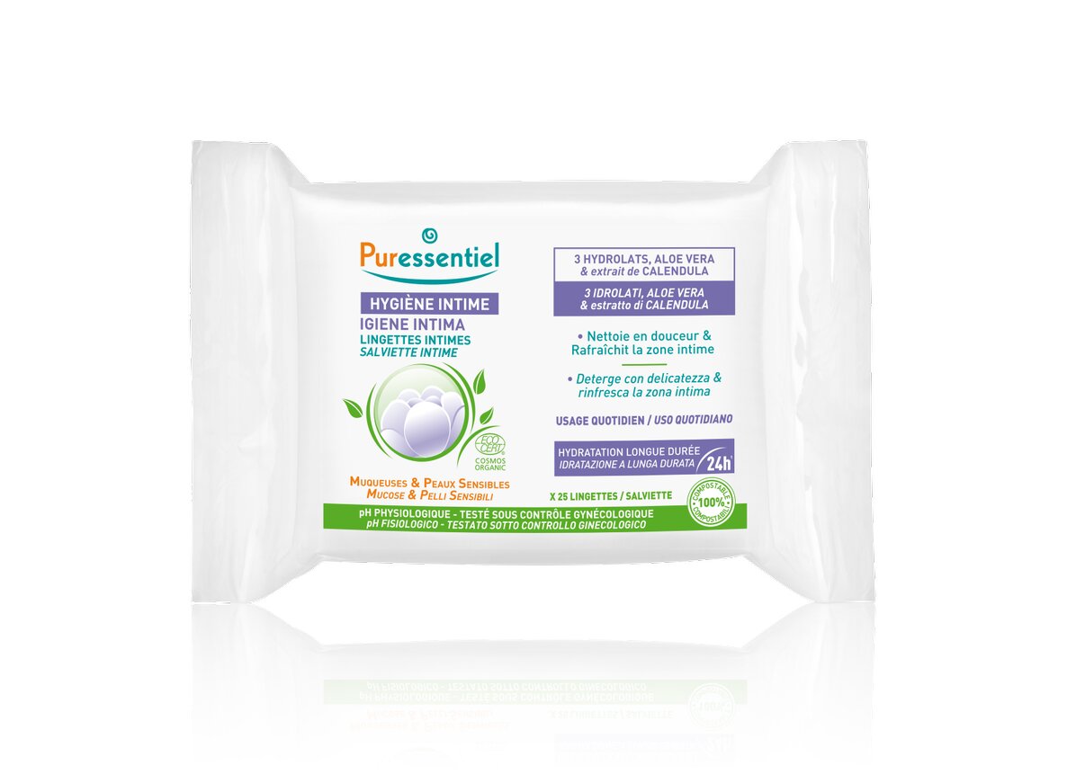Puressentiel Salviette Intime Rinfrescanti 25 Pezzi-2