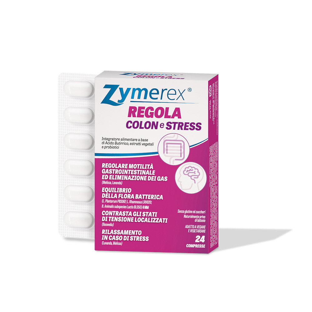 Zymerex Regola Colon e Stress per l'equilibrio della flora intestinale 24 compresse-2