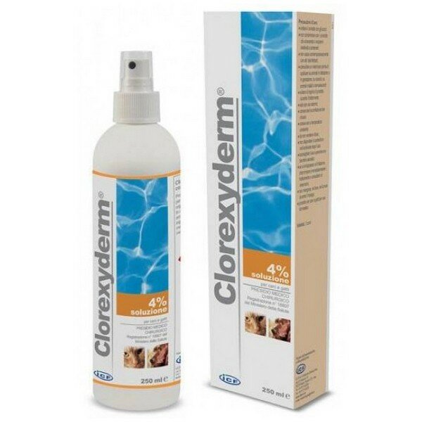 Clorexyderm Soluzione 4% Disinfettante Per Cani E Gatti 200ml-1