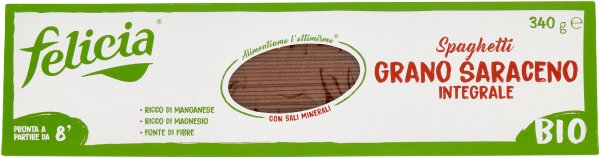 Felicia Bio Spaghetti Integrali Grano Saraceno Senza Glutine 340g-1